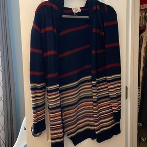 Hippie rose hooded cardigan